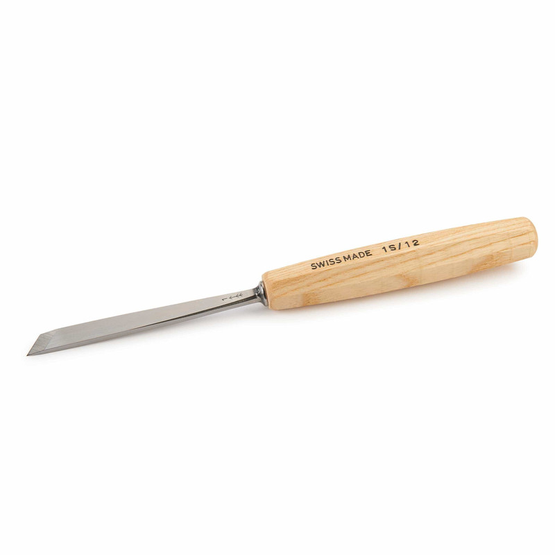 Double Bevel Straight Chisel - Types:Full Size - Sweep:Number 1 - Size:12 mm